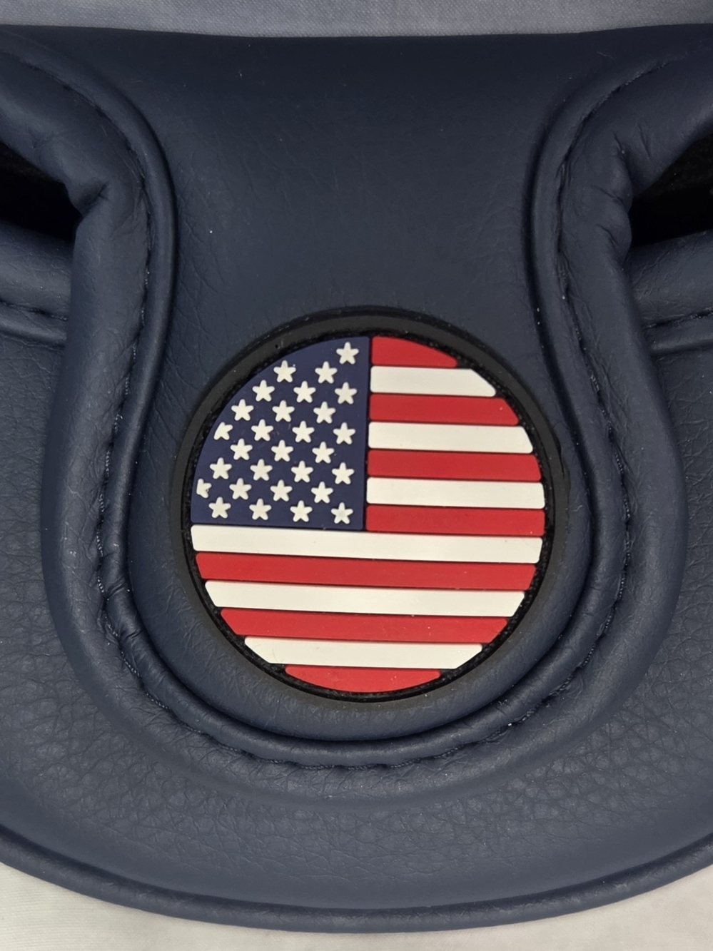 Pebble Beach Golf Links 1919 Mallet Putter Headcover Navy Blue With US Flag Logo